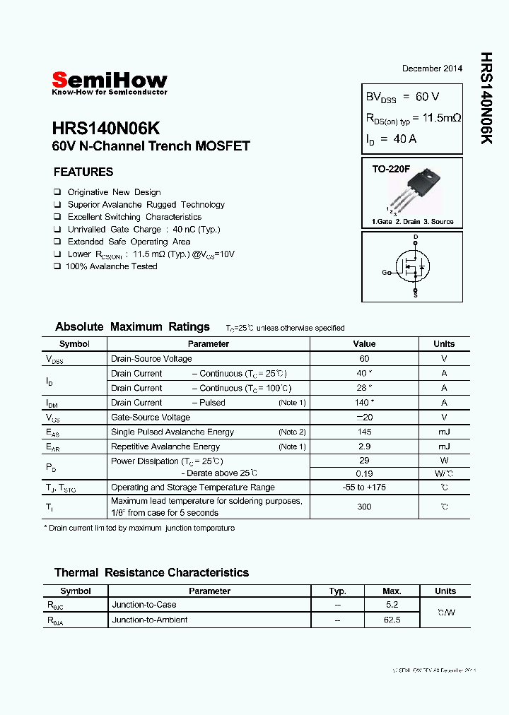 HRS140N06K_8186613.PDF Datasheet