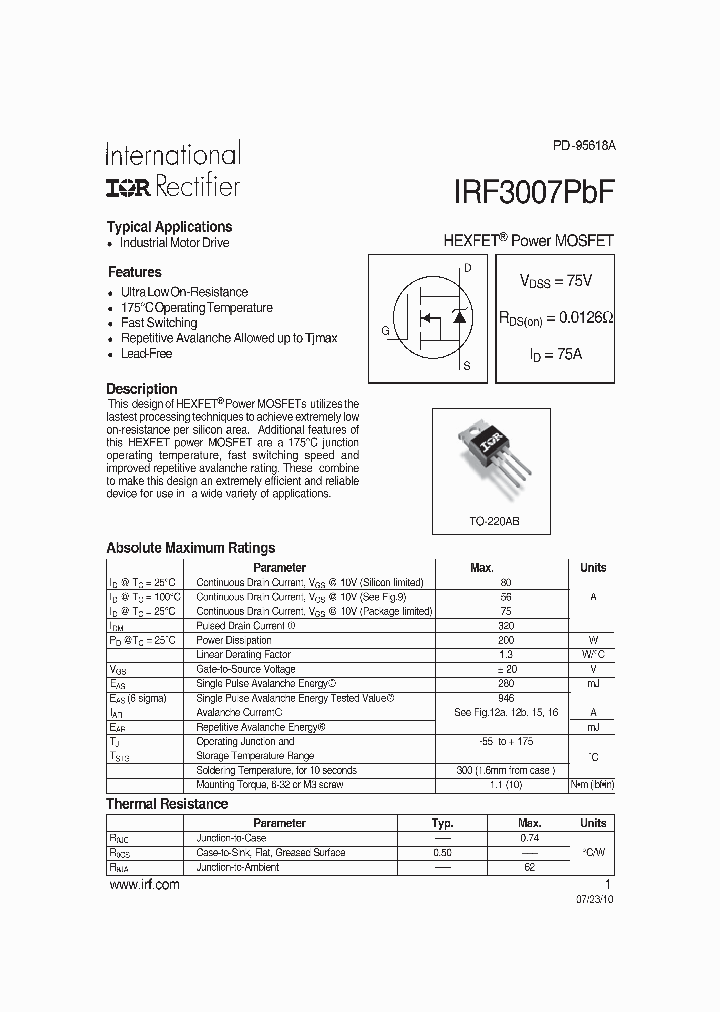 IRF3007PBF-15_8187278.PDF Datasheet