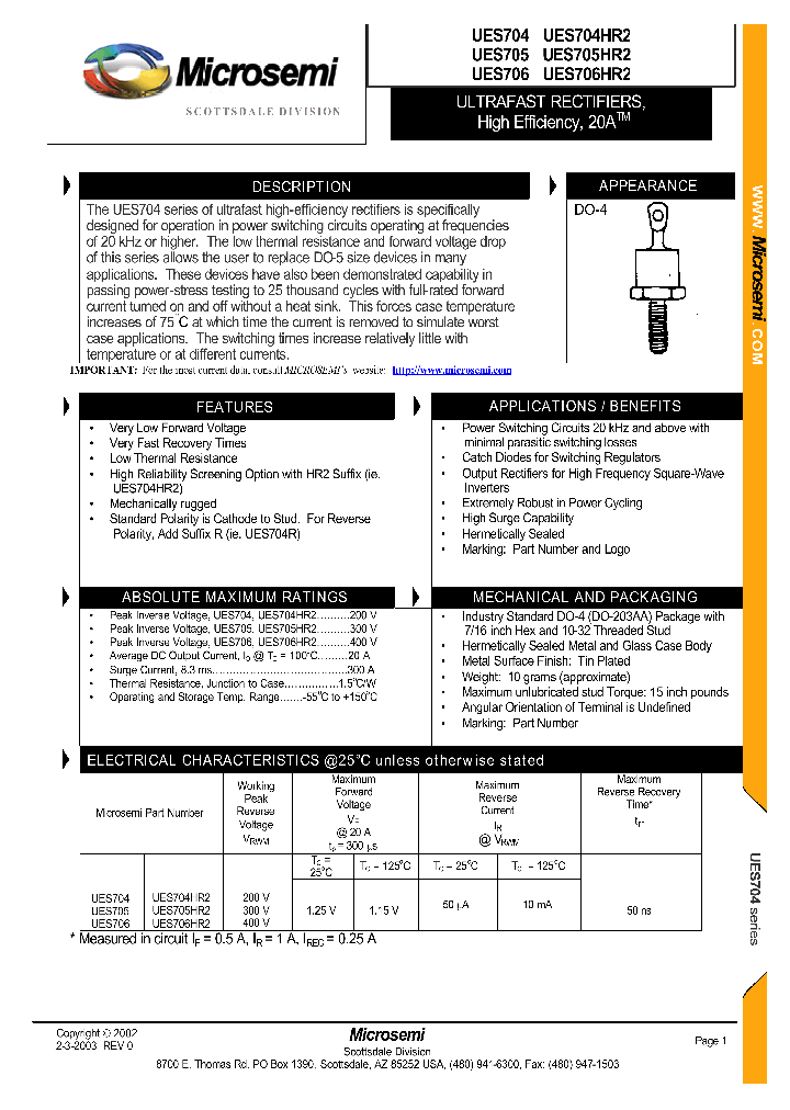 UES705HR2_8187907.PDF Datasheet