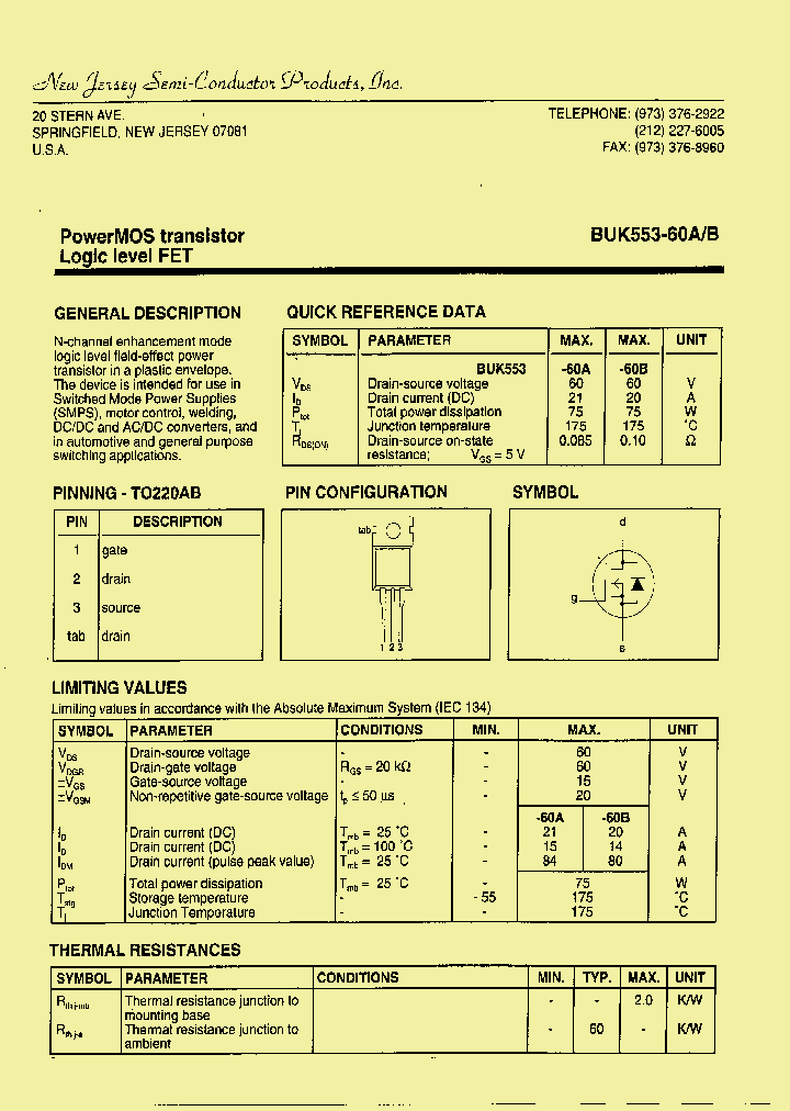 BUK553-60A_8187750.PDF Datasheet