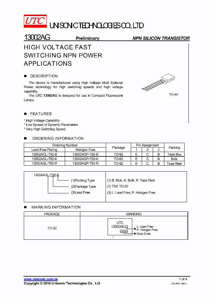 13002AGL-T92-B_8187927.PDF Datasheet