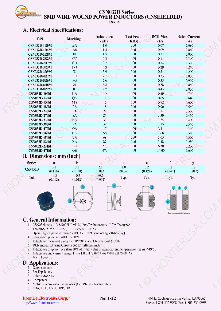 CSN032D5R6M_8188860.PDF Datasheet