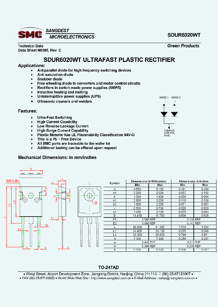 SDUR6020WT_8189031.PDF Datasheet