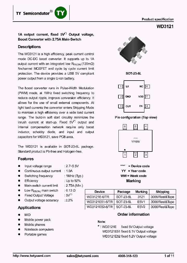WD3121E-6TR_8190910.PDF Datasheet
