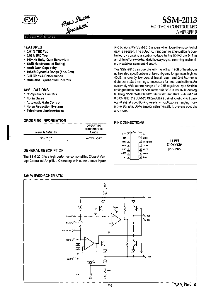 SSM2013P_8190170.PDF Datasheet