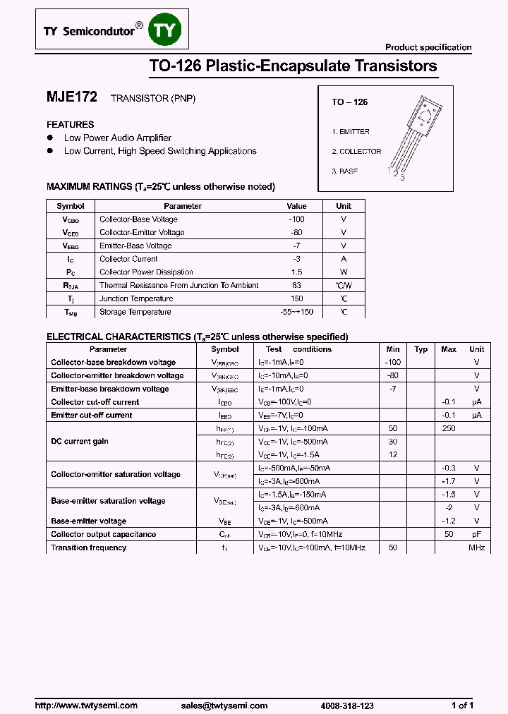 MJE172_8191402.PDF Datasheet