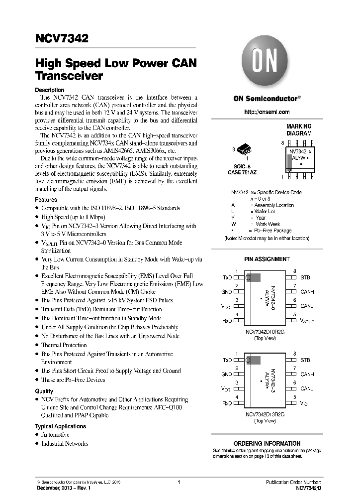 NCV7342D10R2G_8191814.PDF Datasheet