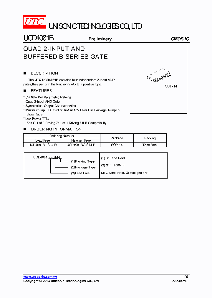 UCD4081BG-S14-R_8192119.PDF Datasheet