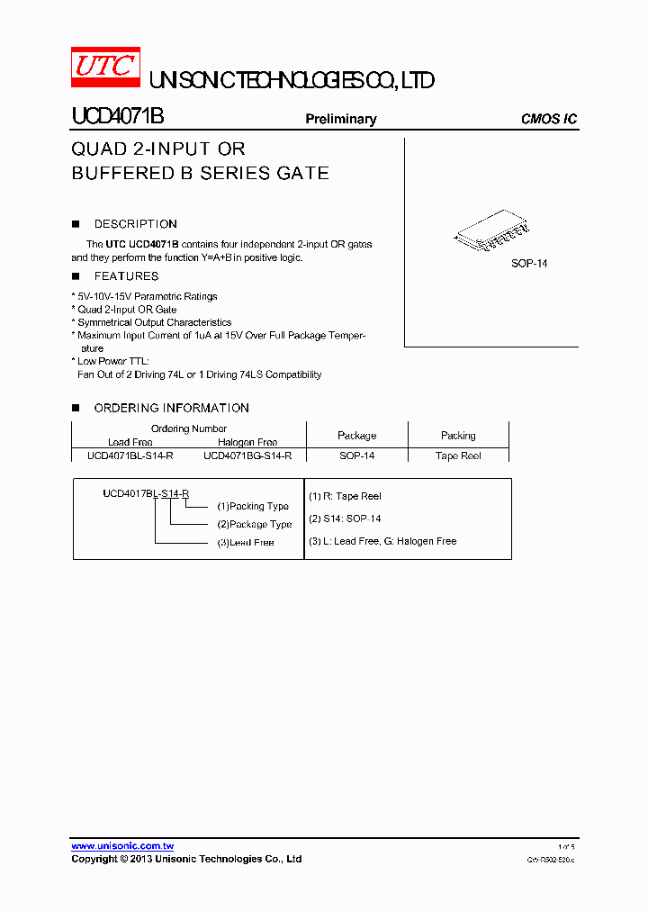 UCD4071BL-S14-R_8192132.PDF Datasheet