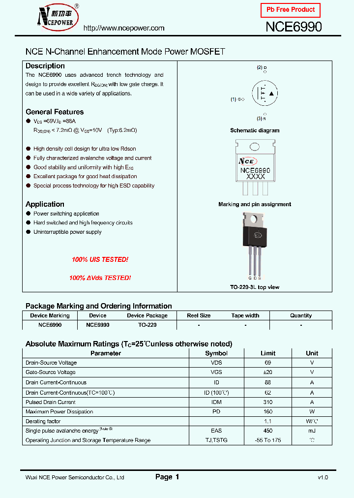 NCE6990_8192231.PDF Datasheet