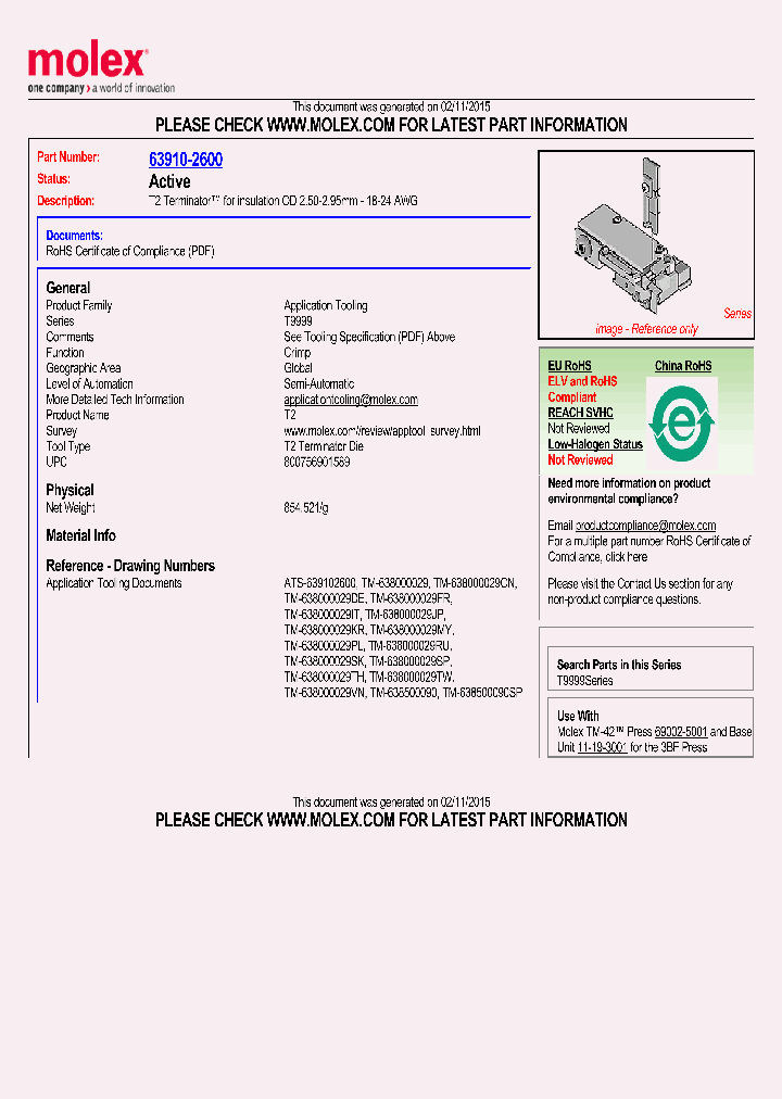 63910-2600_8192252.PDF Datasheet