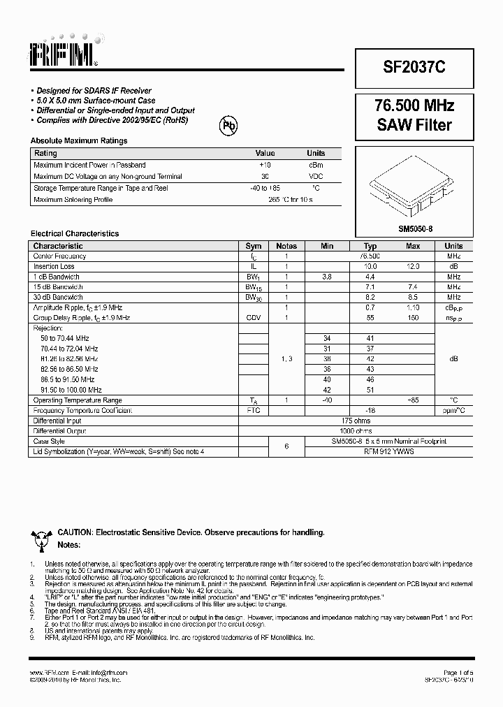 SF2037C_8195075.PDF Datasheet