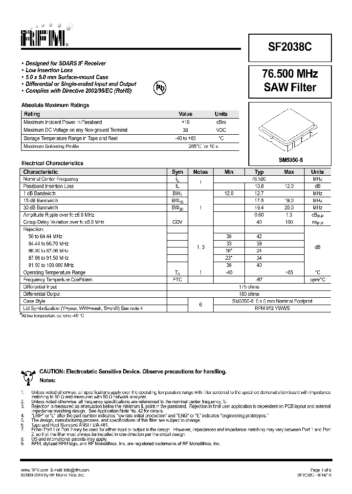 SF2038C_8195080.PDF Datasheet