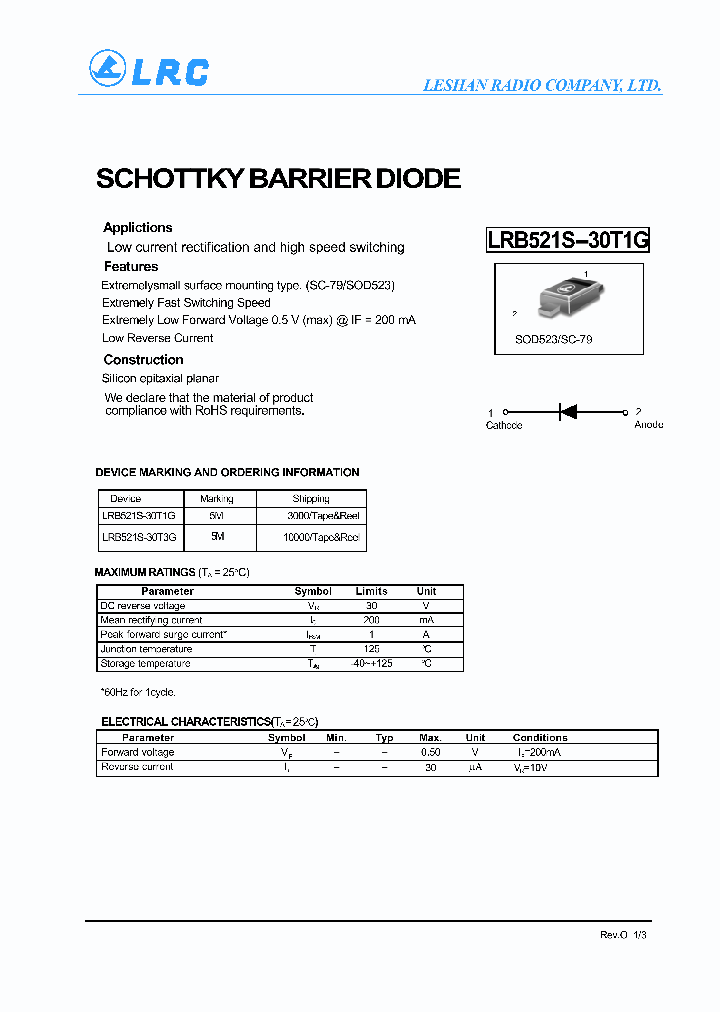 LRB521S-30T1G_8195752.PDF Datasheet