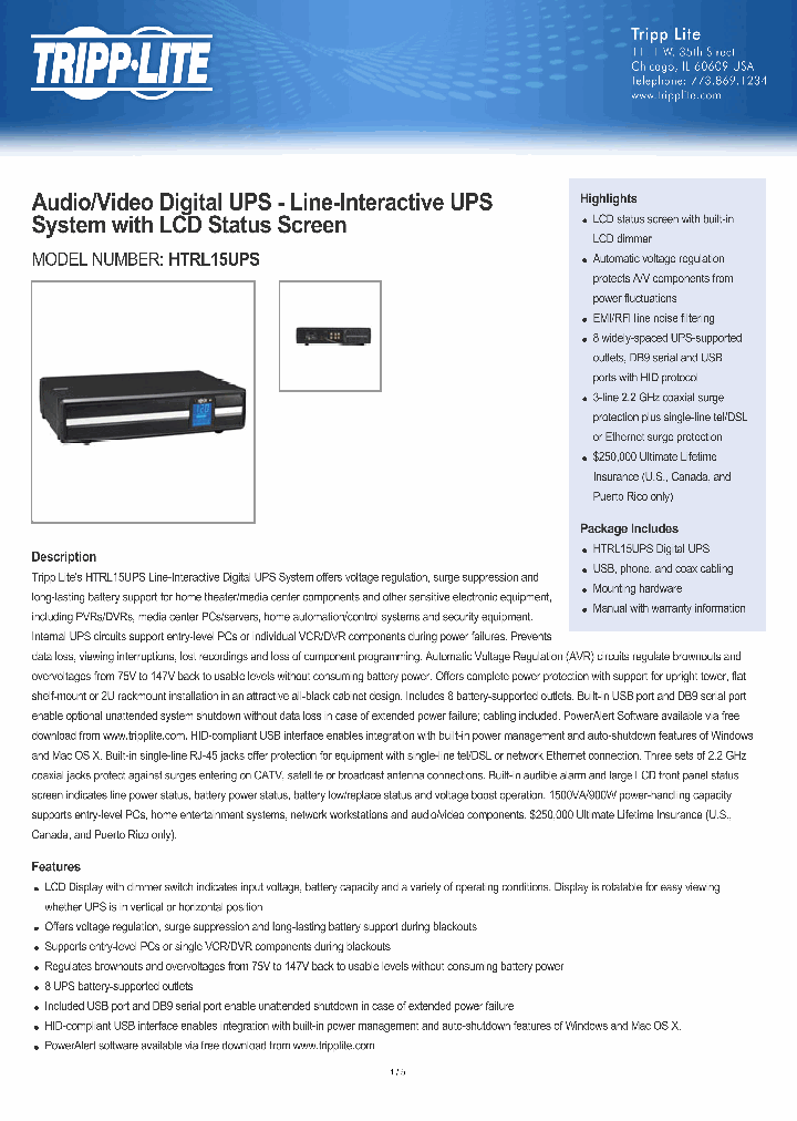 HTRL15UPS_8196270.PDF Datasheet