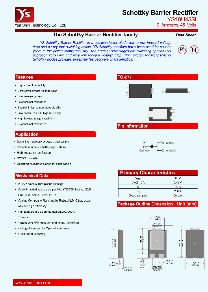 YS10U45SL_8196942.PDF Datasheet