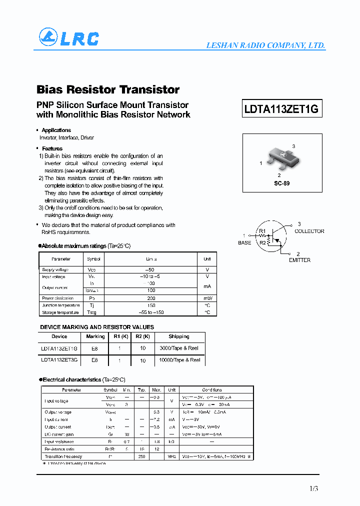 LDTA113ZET1G-15_8197094.PDF Datasheet