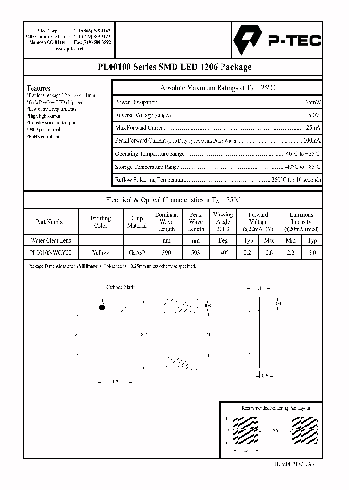 PL00100-WCY22_8197629.PDF Datasheet