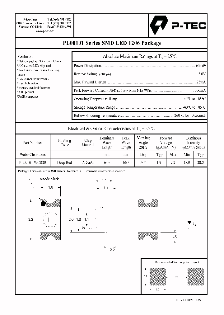 PL00101-WCR20_8197639.PDF Datasheet