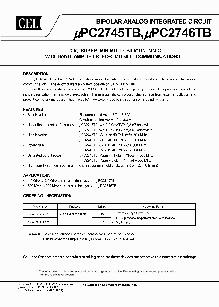 UPC2745TB-E3-A_8197920.PDF Datasheet