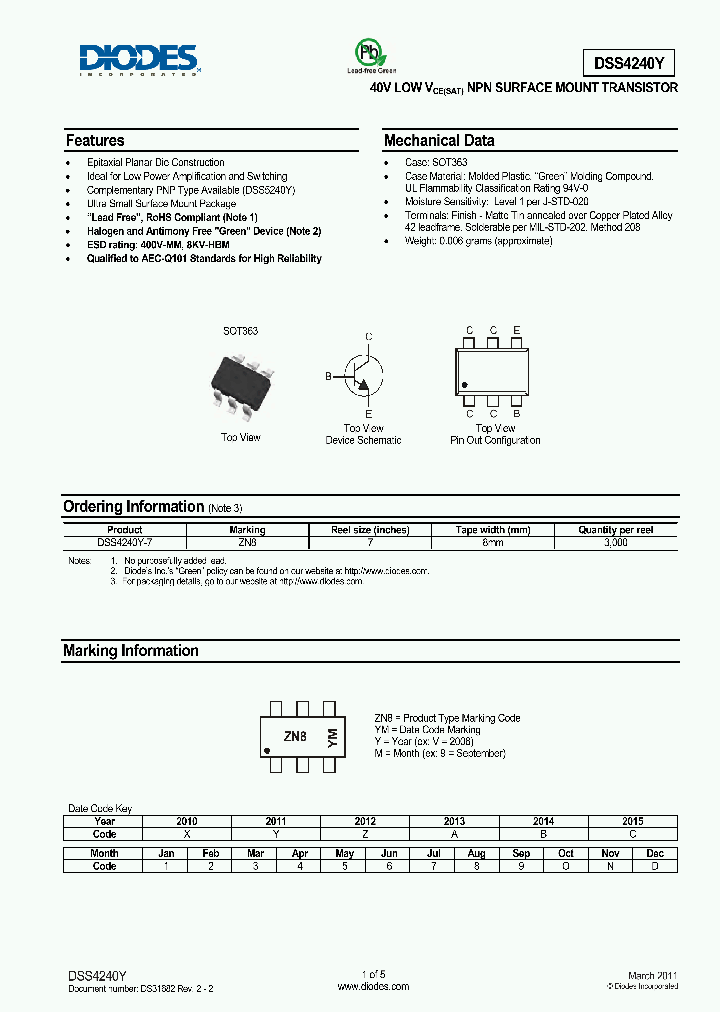 DSS4240Y-15_8199628.PDF Datasheet