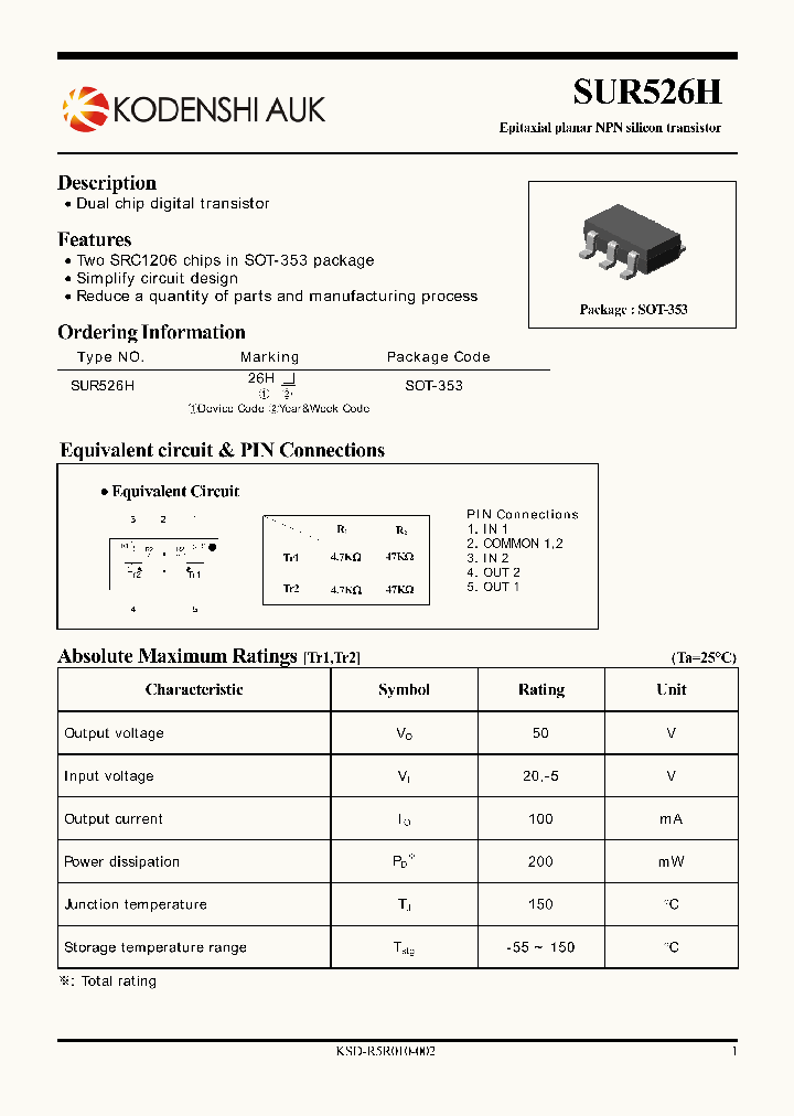 SUR526H_8199745.PDF Datasheet