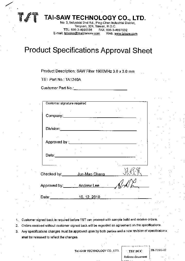 TA1240A_8200141.PDF Datasheet