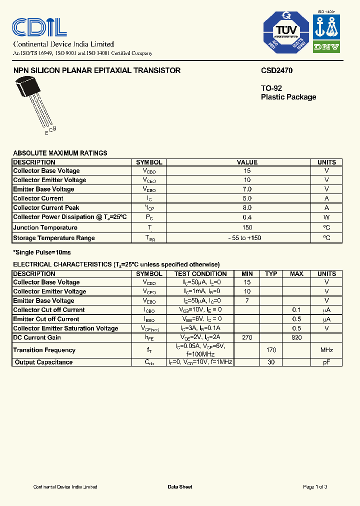 CSD2470_8200280.PDF Datasheet