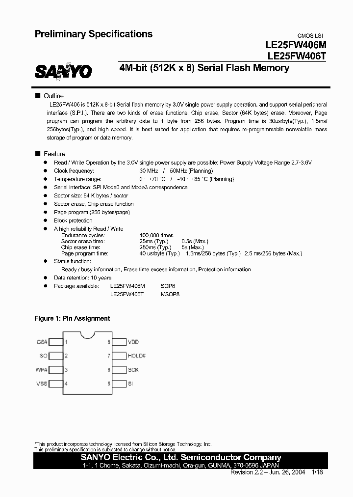 LE25FW406T_8200221.PDF Datasheet