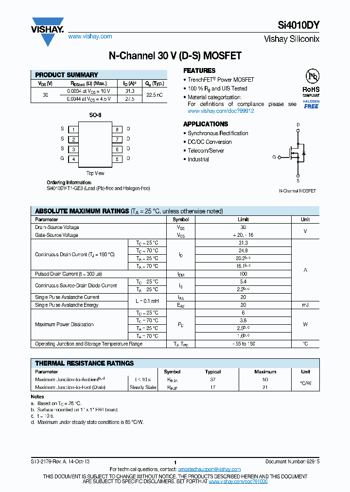 SI4010DY_8201032.PDF Datasheet