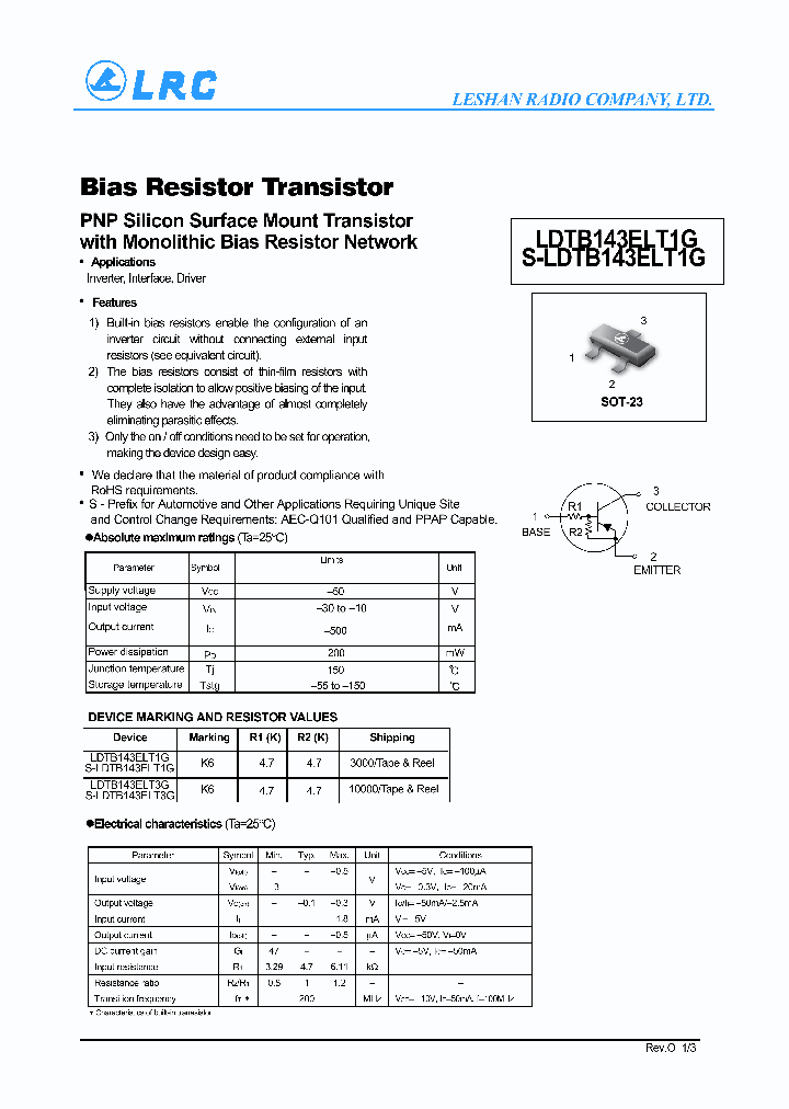 LDTB143ELT1G-15_8200922.PDF Datasheet