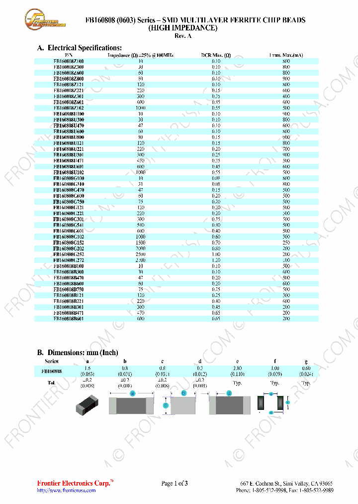 FB160808G100_8201307.PDF Datasheet