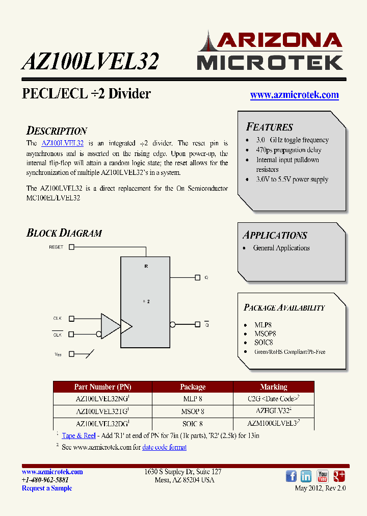 AZ100LVEL32NG_8204046.PDF Datasheet