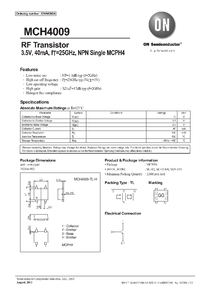 MCH4009-TL-H_8204468.PDF Datasheet