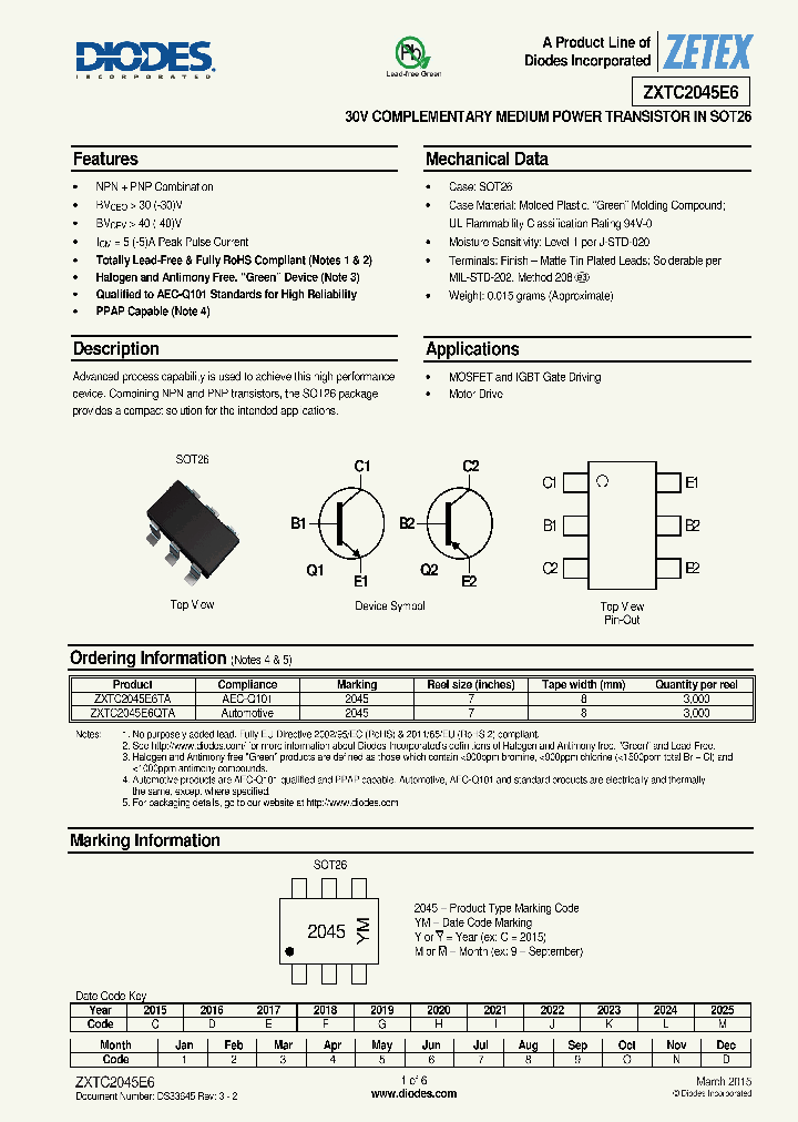 ZXTC2045E6-15_8204761.PDF Datasheet
