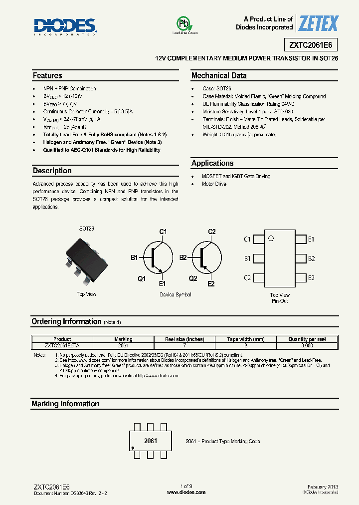ZXTC2061E6-15_8204762.PDF Datasheet