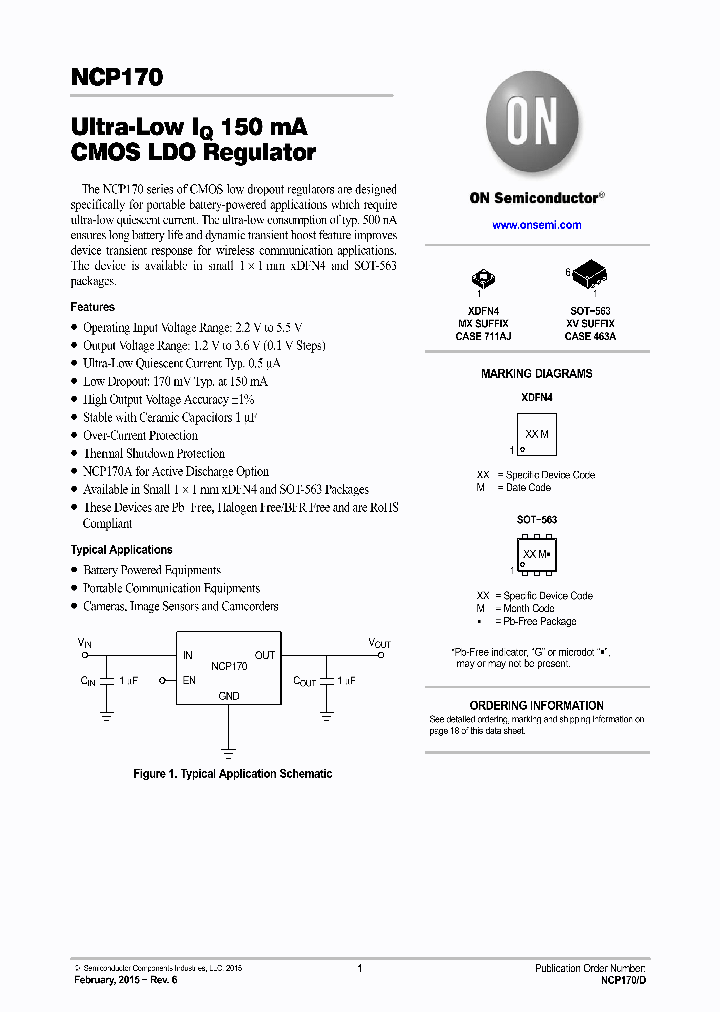 NCP170AMX300TCG_8204951.PDF Datasheet