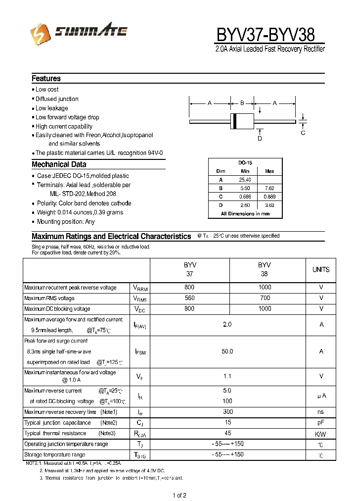 BYV38_8205820.PDF Datasheet