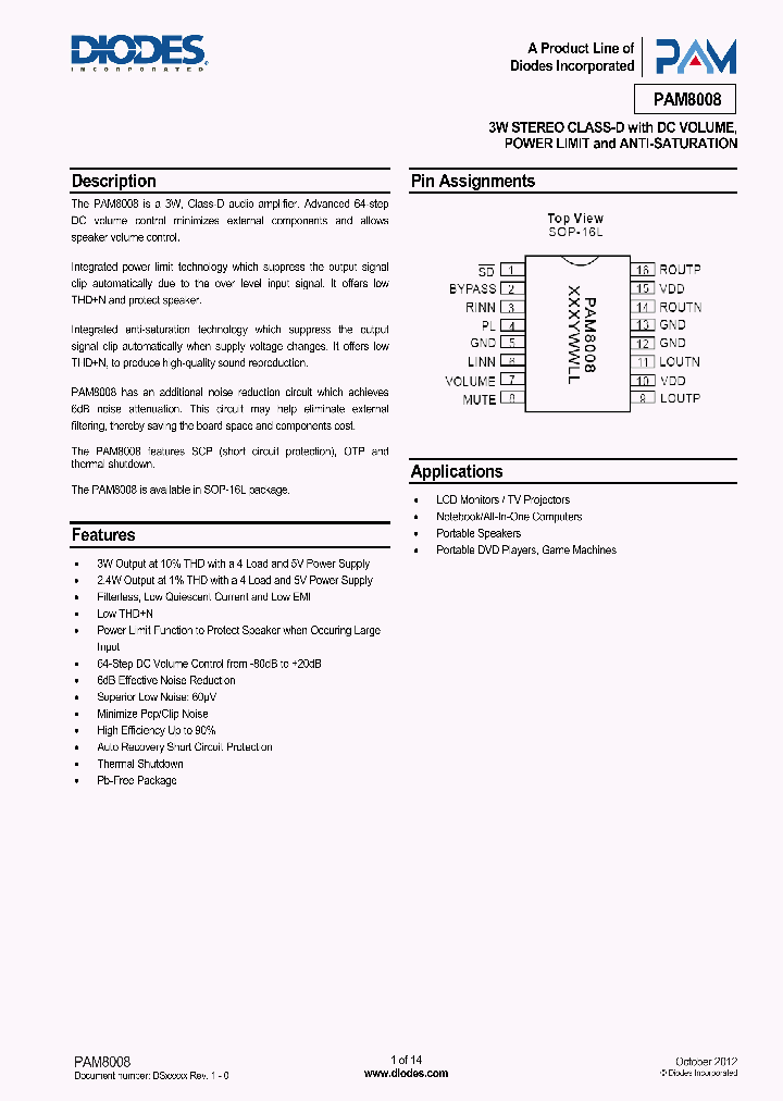 PAM8008_8206021.PDF Datasheet