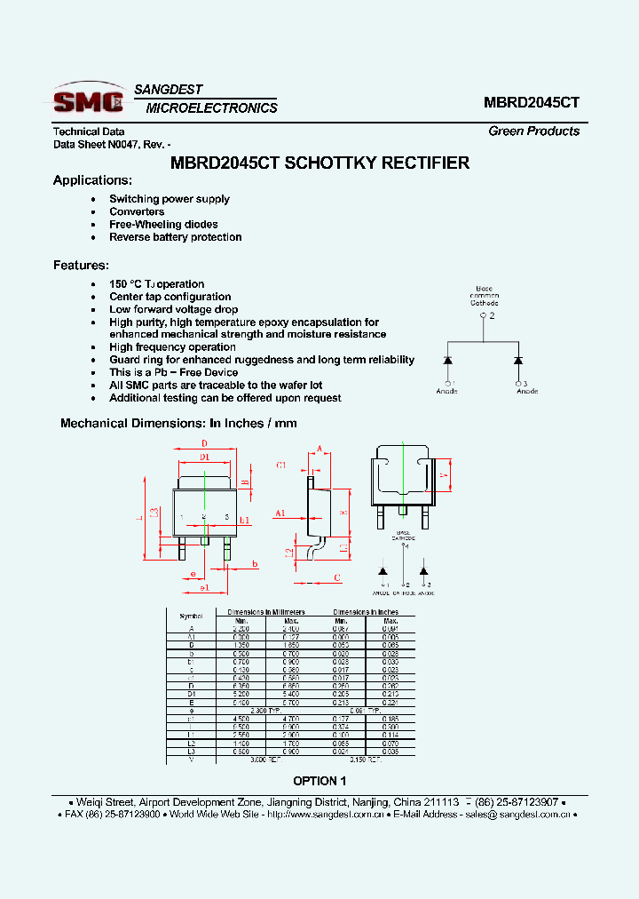 MBRD2045CT_8206024.PDF Datasheet