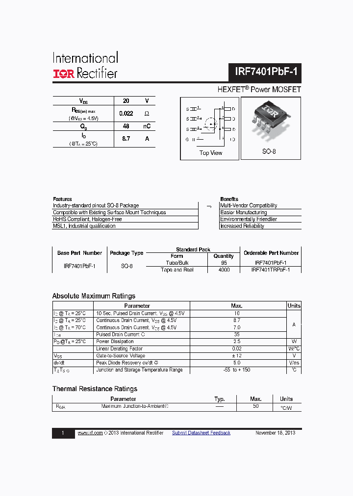 IRF7401PBF-1_8206614.PDF Datasheet