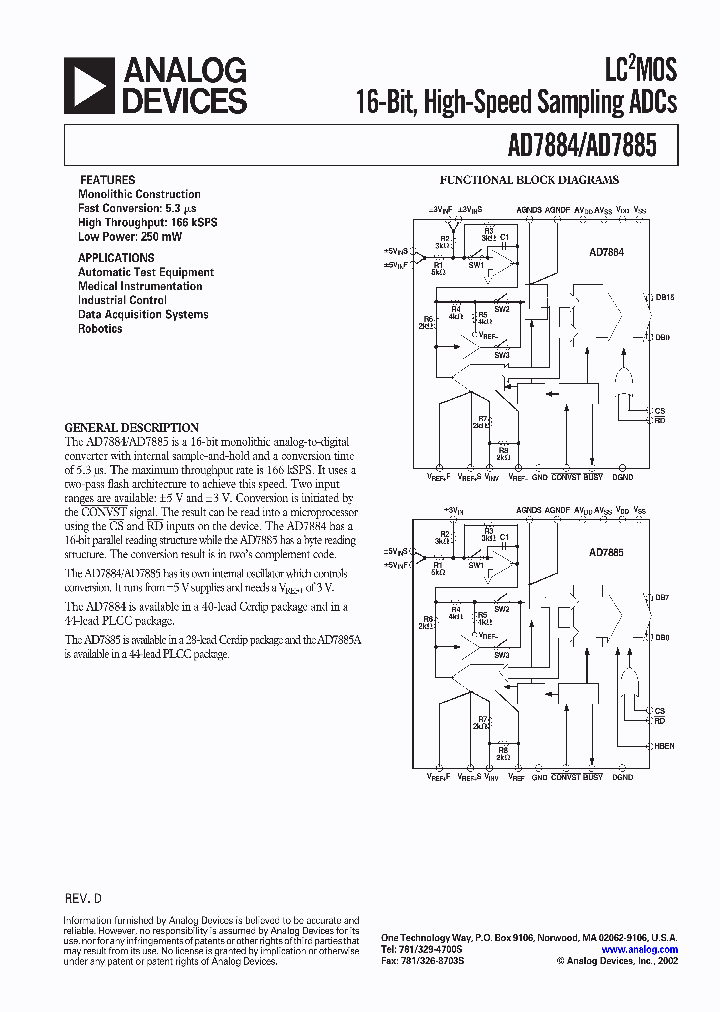 AD7884AAP_8208446.PDF Datasheet