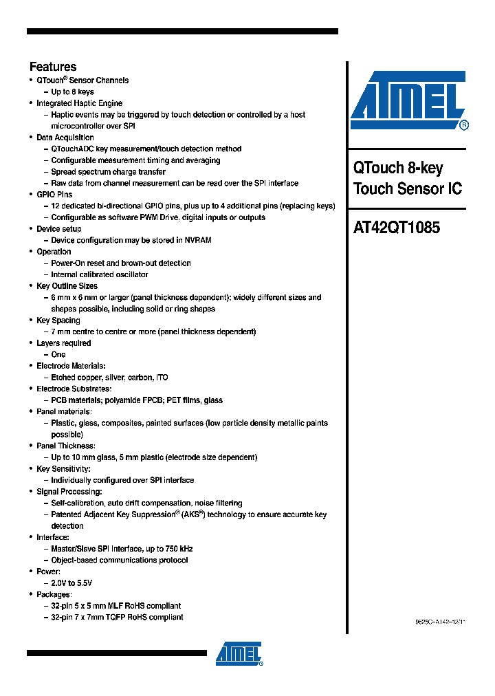 AT42QT1085_8208420.PDF Datasheet