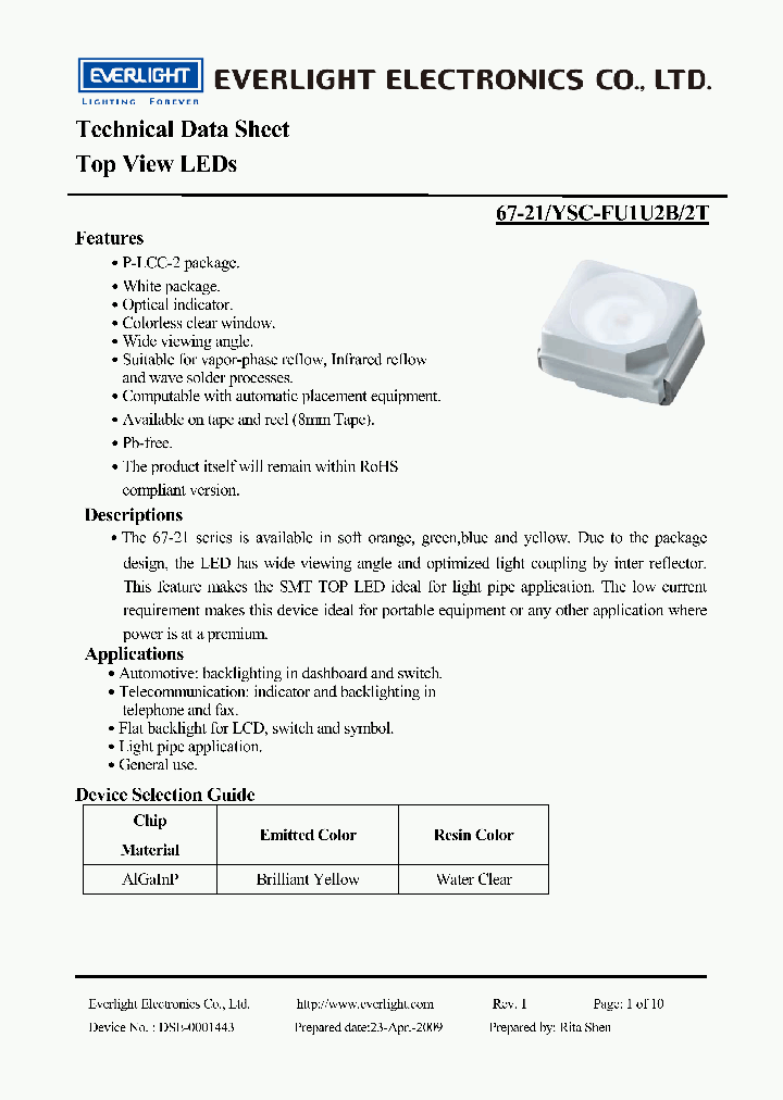 67-21-YSC-FU1U2B-2T_8209202.PDF Datasheet