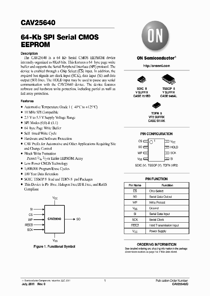 CAV25640_8210067.PDF Datasheet