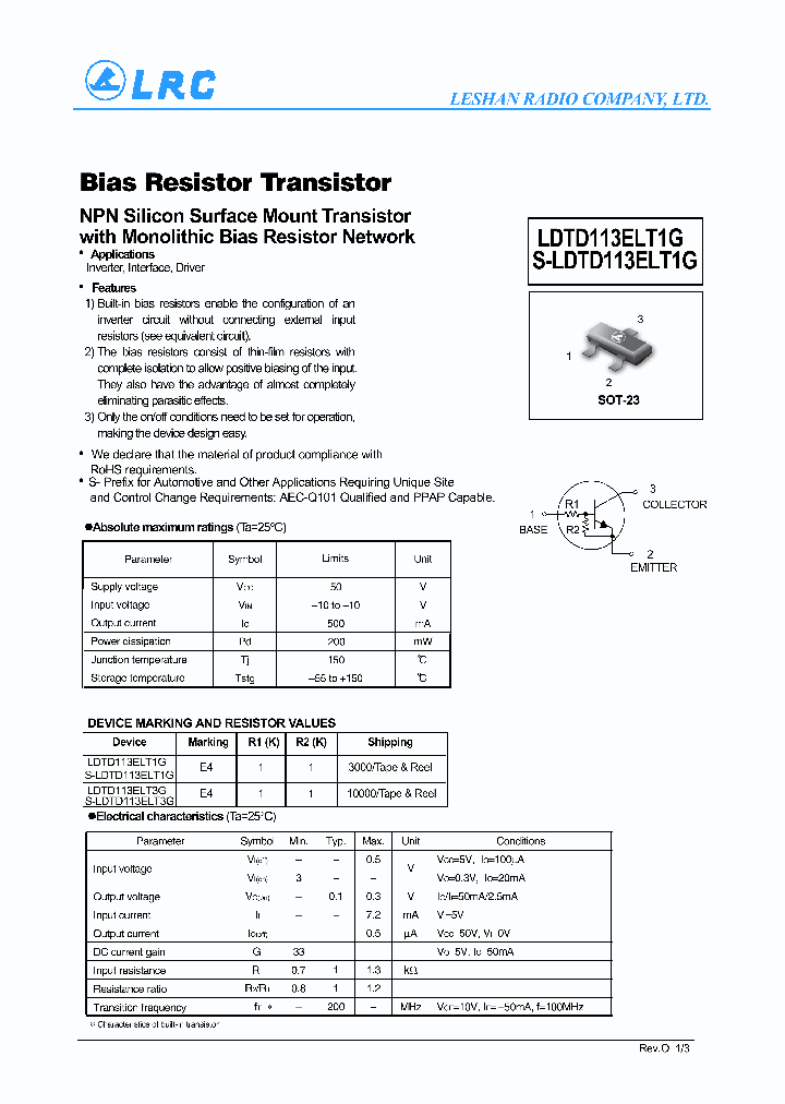 LDTD113ELT1G-15_8210419.PDF Datasheet