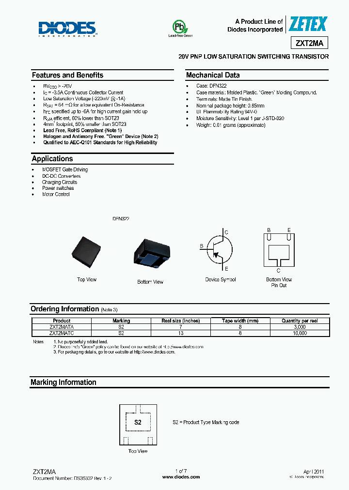 ZXT2MA_8210886.PDF Datasheet