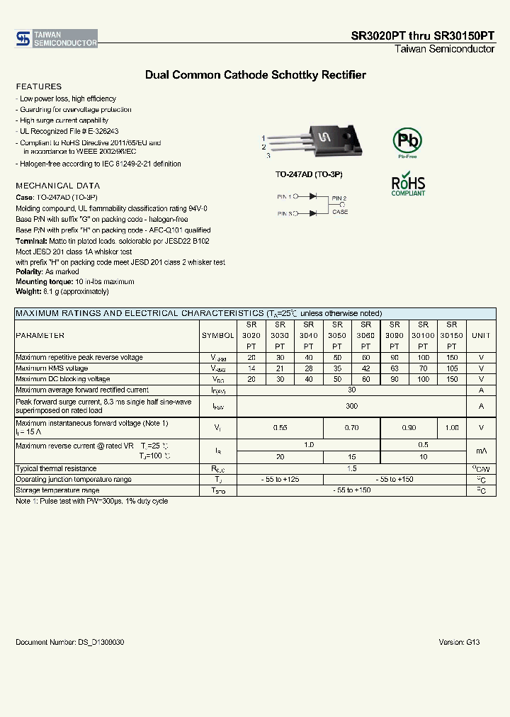 SR30100PT_8210911.PDF Datasheet