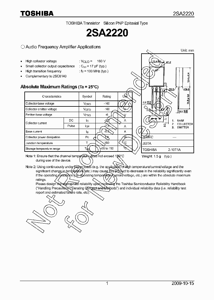 2SA2220_8210854.PDF Datasheet