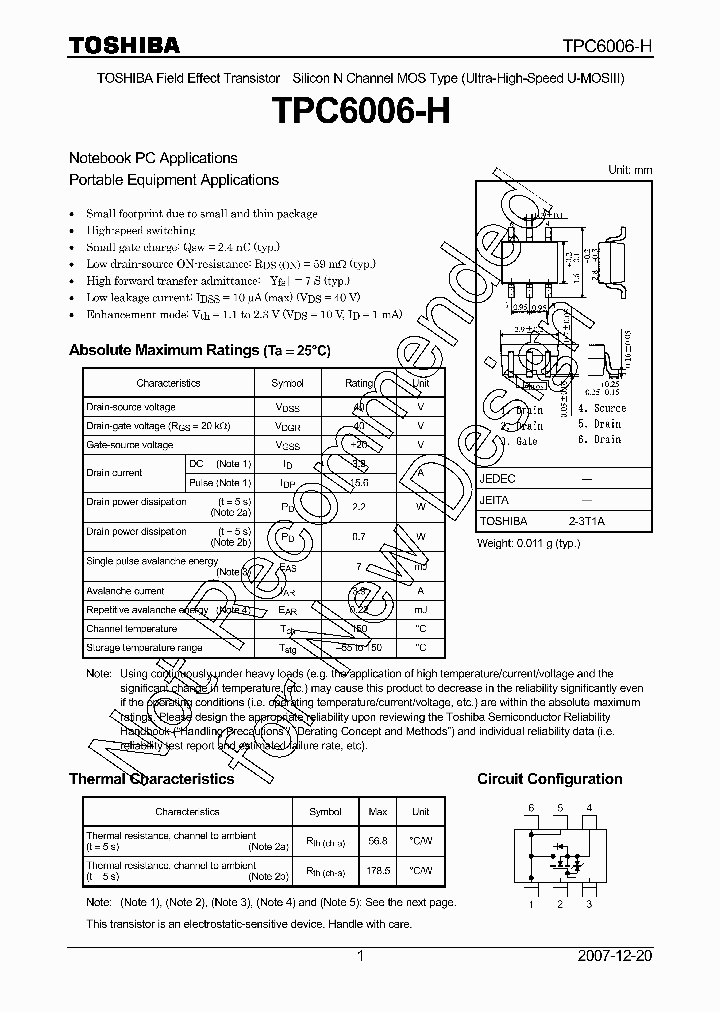 TPC6006-H_8211373.PDF Datasheet
